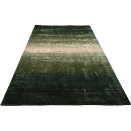 Home Affaire Teppich »Katalin«, rechteckig, Kurzflorteppich in Seiden-Optik, Teppiche aus 100% Viskose, mehrfarbig, 92324821-6 dunkelgrün 10 mm,