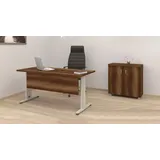 aea Komplettes Büromöbel Set Arbeitszimmer Tisch + Schrank Regal Schreibtisch 2tlg
