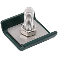 vidaXL Gittermattenverbinder 25 Sets Grün