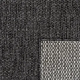 KADIMA DESIGN FLACHWEBTEPPICH, einfarbig, aus Polypropylen, Anthrazit 60 x 100% cm
