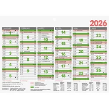 Brunnen Tafelkalender A5 2026