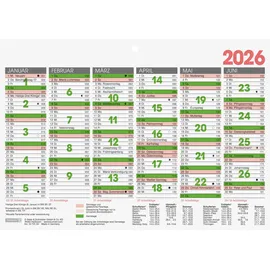 Brunnen Tafelkalender A5 2026