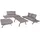 deluke CESAR Loungeset 4-tlg. hellgrau