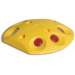 Markierungsknopf mit weißen/roten Reflektoren -