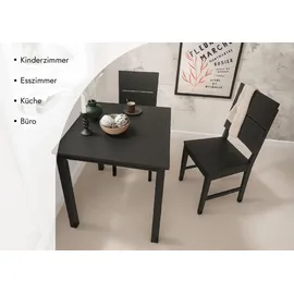 woodroom Kota 70 x 75 x 70 cm schwarz