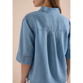 Cecil Hemdbluse im Denim-Look Blau M