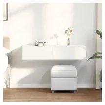 vidaXL Wandregal mit Schubladen 100 x 36 x 19 cm Weiß