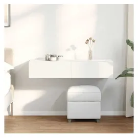 vidaXL Wandregal mit Schubladen 100 x 36 x 19 cm Weiß