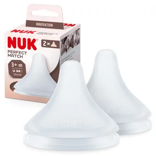 NUK Babyflaschentrinksauger Ab 3 Monate Anti-Colic BPA-frei Silikonsauger für Flaschen 2 St.