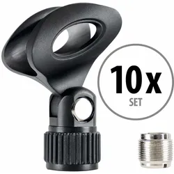 Pronomic MC-1 Mikrofonklemme Neopren Standard 10x Set
