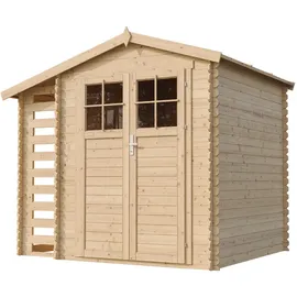 TIMBELA Gartenhaus M386F+M386G 2,72 x 2,06 m Braun