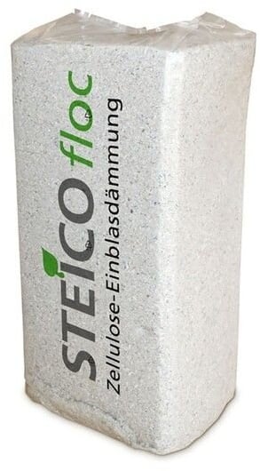 STEICO floc Zellulose-Einblasdämmung - 15 kg Sack