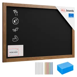 ALLboards Kreidetafel 90 x 60 cm Braun/Schwarz