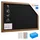 ALLboards Kreidetafel 90 x 60 cm Braun/Schwarz