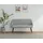 OTTO home Essbank Darragh, schwarze Metallbeine, pflegeleichter Webstoff Bezug, Breite 140 cm grau