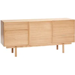 Hübsch Interior - Sideboard mit 5 Fächern, Eiche