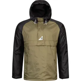Arctic Seven Fleecegefütterte Outdoor Herren Regenjacke Olive - Schwarz Größe S - Gr. S - Olive