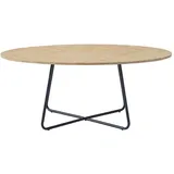 Home Deluxe Couchtisch Oval NOVARIS - Fishbone Oak