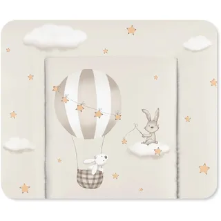 Julius Zöllner Wickelauflage Softy 85x75 cm - Wickelunterlage - wasserdicht und abwischbar - Made in Germany – Oeko-Tex Standard 100 – Sternenfahrt