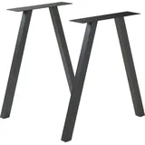 [en.casa] Tischgestell-Set Heustreu 72 x 70 cm