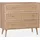 sweeek Kommode mit Holzeffekt 3 Schubladen Beige