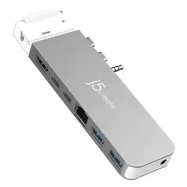 j5create USB-C® Mini-Dockingstation JCD395-N Passend für Marke: Apple USB-C® Power Delivery