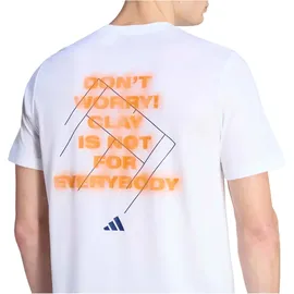 adidas Clay Is Not Graphic weiß XL
