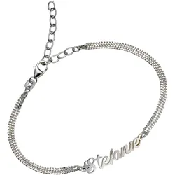 Armband mit Gravur FIRETTI "Schmuck Geschenk Silber 925 Namensarmband zur Namenskette", silber (silberfarben), Armbänder, Damen, Silber 925 (Sterlingsilber)