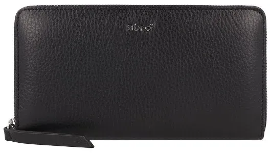 abro Adria Geldbörse Leder 19 cm  grau