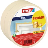 Tesa Maler-Krepp Premium Classic 2 x 30 mm), transparent