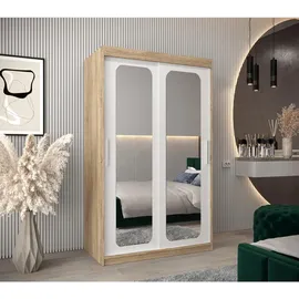abiks möbel Schwebetürenschrank Promo 120 x 200 x 62 cm Weiß