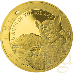 1 Unze Goldmünze Giganten der Eiszeit - Höhlenbär 2020