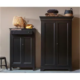 Woood Isabel Garderobenschrank 191 x 118 x 0 schwarz