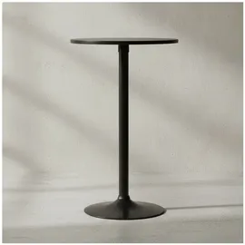 KADIMA DESIGN Bartisch rund 60 x 60 x 100 cm Schwarz