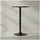 KADIMA DESIGN Bartisch rund 60 x 60 x 100 cm Schwarz