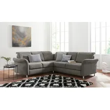 sit&more Ecksofa SIT & MORE "Darwin L-Form", braun (schlamm), B:249cm H:83cm T:229cm, Sofas, Ecksofa, inklusive Federkern, wahlweise mit Kopfteilverstellung, Bettfunktion