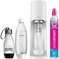 SODASTREAM TERRA WHITE Sprudelgerät Flasche und Kartusche + Flasche My Only Bottle - Weiß