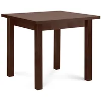 Konsimo Esstisch Esszimmertisch Küchentisch quadratisch "SALUTO", Braun, Buchenholz/Laminat, Modern,