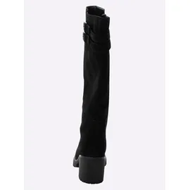 sheego Weitschaftstiefel Damen Schwarz 43