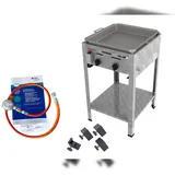 ChattenGlut Gasbräter 2-flammig 7,3kW Standgerät Stahlpfanne mit DGUV