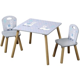 KESPER Kindertisch mit 2 Stühlen, FSC, Alpaka