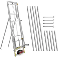 MSW Dachdeckerwinde mit Fernsteuerung 15 m bis 200 kg 1500 W - Silber