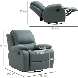 Homcom Relaxsessel Polyester, Stahl