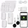VisorTech 6-teiliges WLAN-Alarmanlagen-Set mit 3 Sensoren, 2 RFID-Schlüssel
