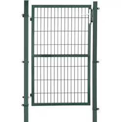 UAC Gartentor Set 106 x 150 cm, mit Schloss und Schlüssel, verzinkt & pulverbeschichtet, robust, Gartentür, Zauntor Einfahrtstor, Hoftor, grün