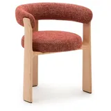 Kave Home Stuhl Granite Stoff Orange Terrakotta