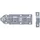 GAH Alberts Fensterriegel gerade mit Schlaufe 80 x 26 mm Edelstahl