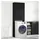 vidaXL Waschmaschinenschrank 64 x 25,5 x 190 cm Schwarz Eichen-Optik