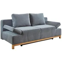 SUN GARDEN Schlafcouch Stoffbezug 2-Sitzer Grau