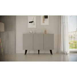 petits-meubles Sideboard 120 x 95,5 x 40 cm Grau
